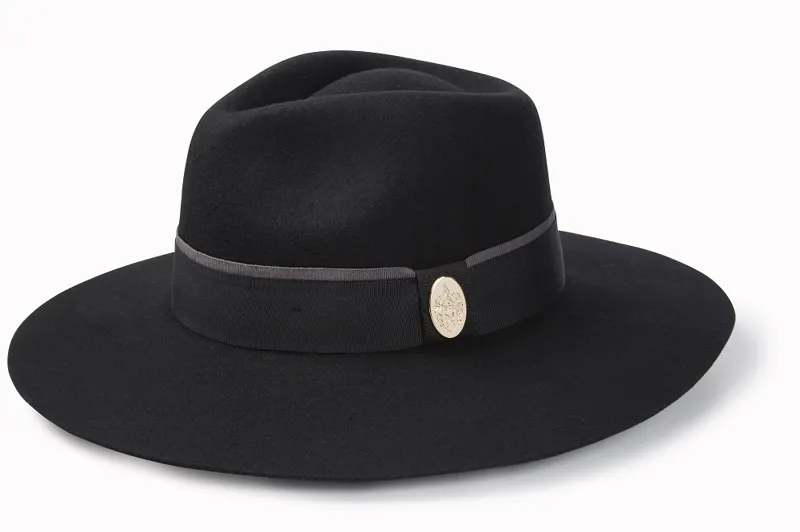 Hicks and Brown Oxley Fedora in Black